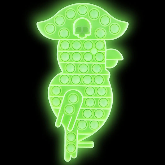 Figoal Stress Relief Bubble Sensory Toy, Glow in the Dark Fidget Toys Anxiety Stress Reliever, Light up Autism Special Needs Squeeze Sensory Toy for Home School