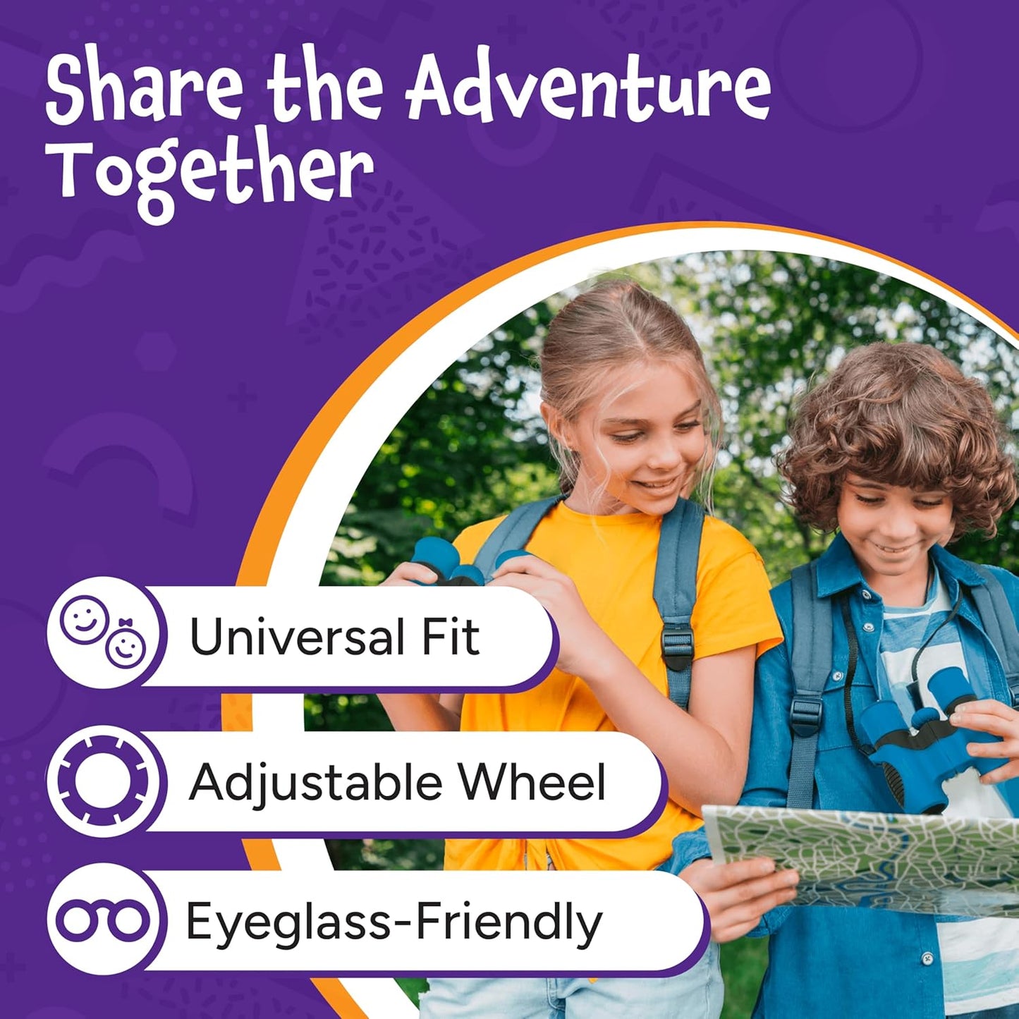 Think Peak Blue Binoculars Science Toy for Kids Ages 3-12 Years - Real Compact Outdoor Adventure & STEM Educational Nature Hiking Explorer for Bird Watching, Camping Children’S Birthday Gift