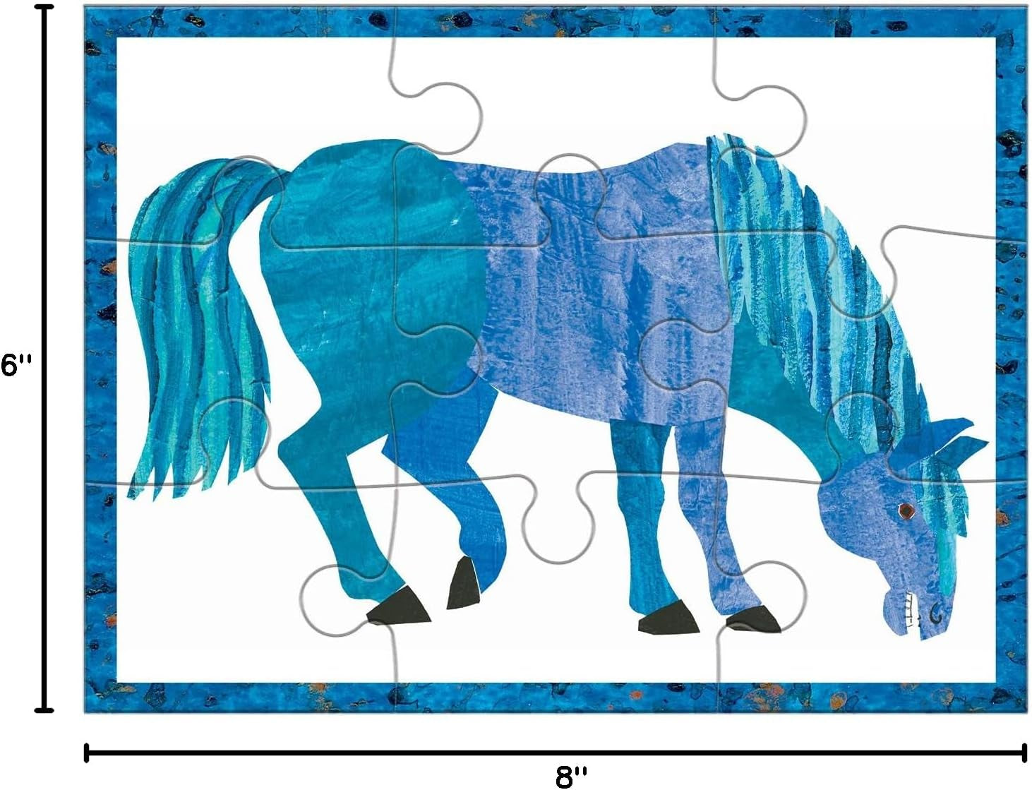 World of Eric Carle Brown Bear 4-In-A-Box Puzzles, Ages 2-5, Each Measures 6”X8 - Chunky Puzzles with 4, 6, 9 and 12 Pieces Featuring Popular Animals - Difficulty Level Grows with Child