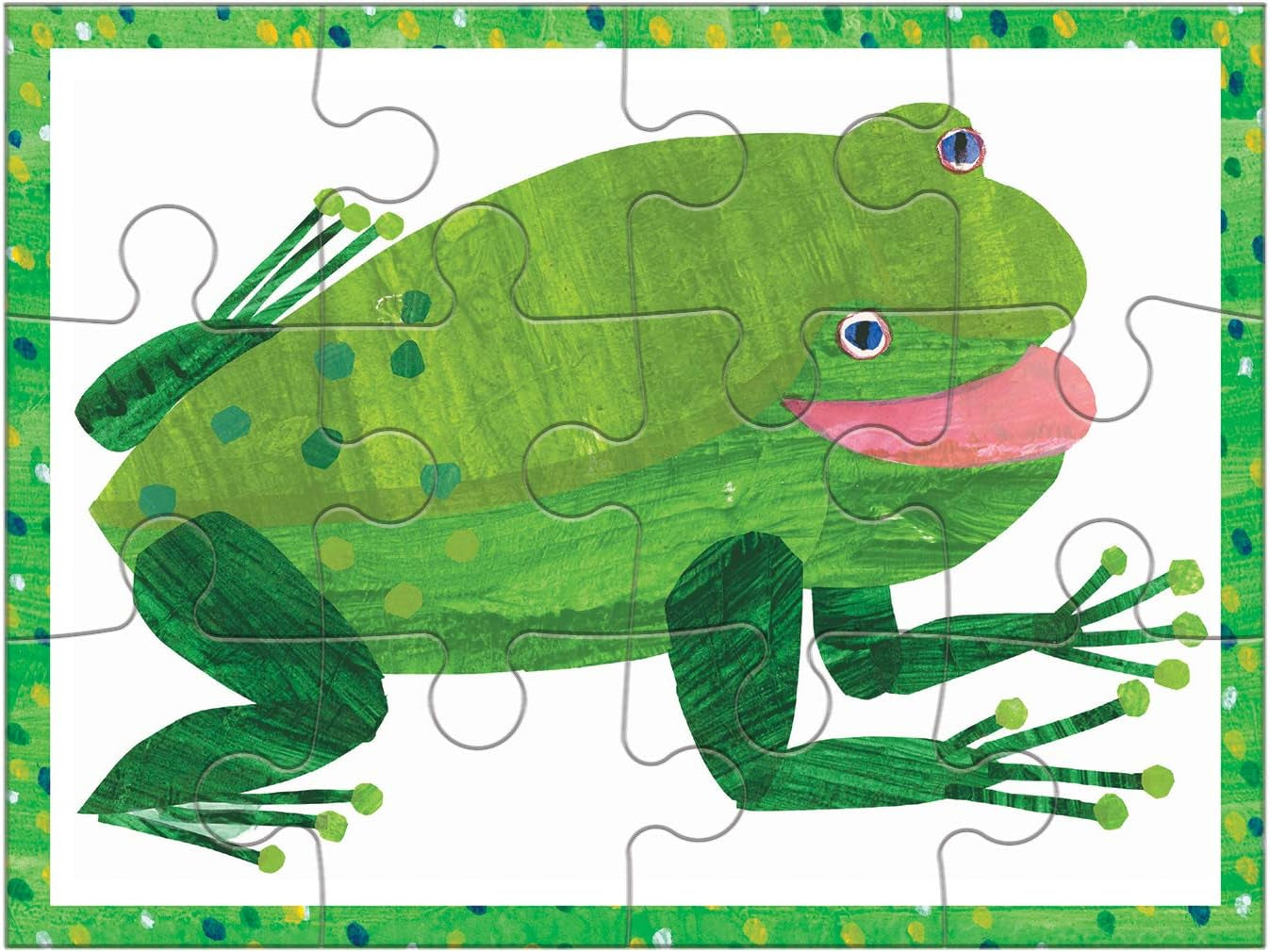 World of Eric Carle Brown Bear 4-In-A-Box Puzzles, Ages 2-5, Each Measures 6”X8 - Chunky Puzzles with 4, 6, 9 and 12 Pieces Featuring Popular Animals - Difficulty Level Grows with Child