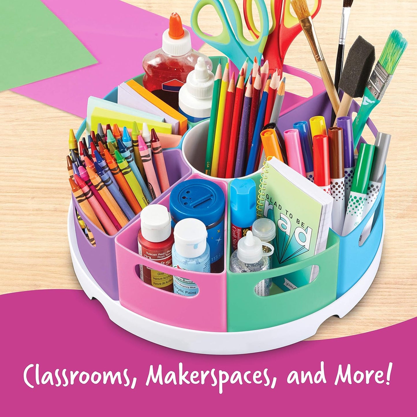 Create-A-Space Storage Center - Desk Organizer for Kids, Homeschool, Caddy, Back to School, Classroom Must Haves