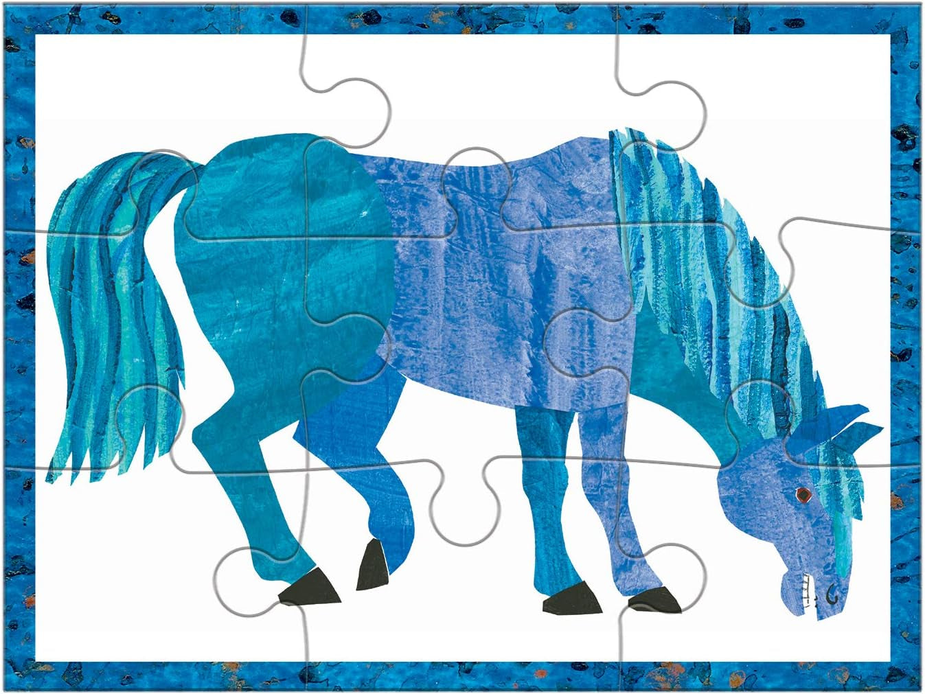 World of Eric Carle Brown Bear 4-In-A-Box Puzzles, Ages 2-5, Each Measures 6”X8 - Chunky Puzzles with 4, 6, 9 and 12 Pieces Featuring Popular Animals - Difficulty Level Grows with Child